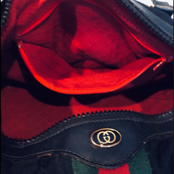 Vintage GUCCI Web Boston Bag - Picture 10 of 13